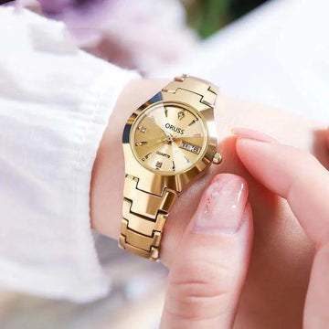 Luxury Quartz Women's Watches Gifts Waterproof Fashion Watch for Women Elegant Stainless Steel Trend Simple Ladies Watch