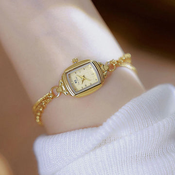 Women's Watch Luxury Fashion Romantic Elegant Dress Bracelet Watches For Women Gold Silver Small Chain Quartz Clock Girl Gifts
