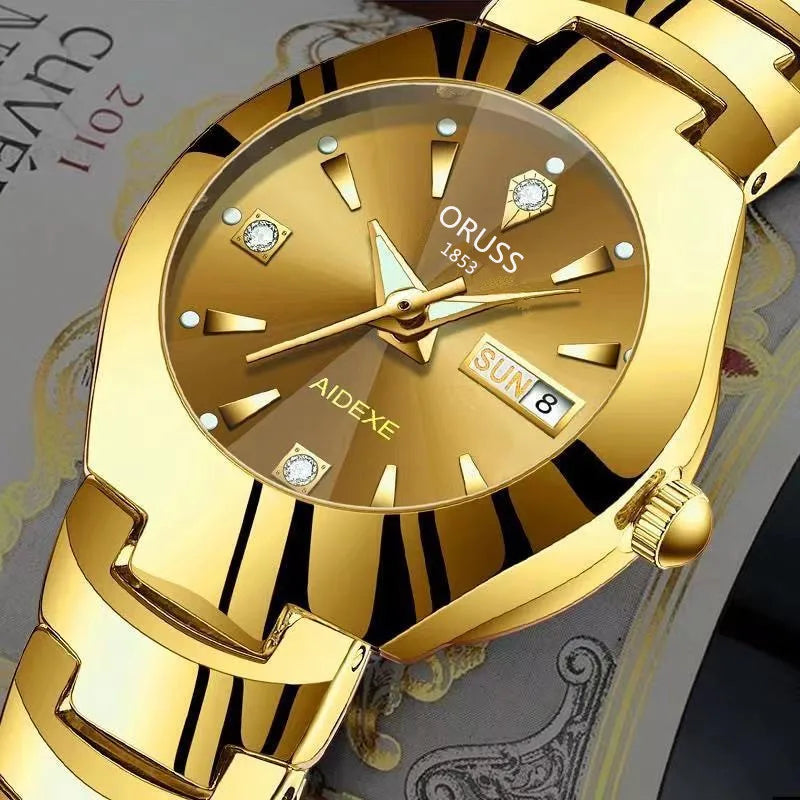 Luxury Quartz Women's Watches Gifts Waterproof Fashion Watch for Women Elegant Stainless Steel Trend Simple Ladies Watch