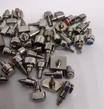 Watch Accessories All Steel Heads Various Sizes Mixed Watch Buttons Handles Crown Buttons Buttons Time Adjustment Clock Parts
