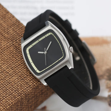 Couple Watch Bauhaus Design Sterile Dial Stainless Steel Unisex Quartz Watch
